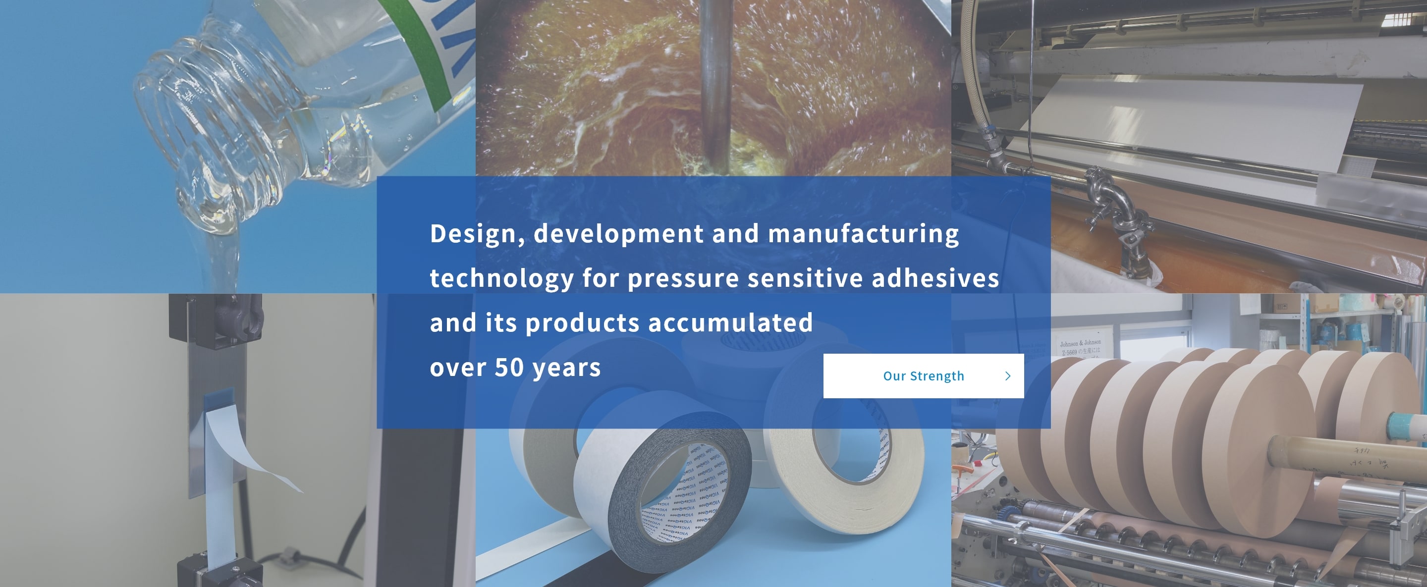 Design, development and manufacturing technology for pressure sensitive adhesives and its products accumulated over 50 years